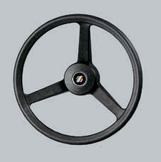 STEERING WHEEL 3 SPOKE 335mm Black